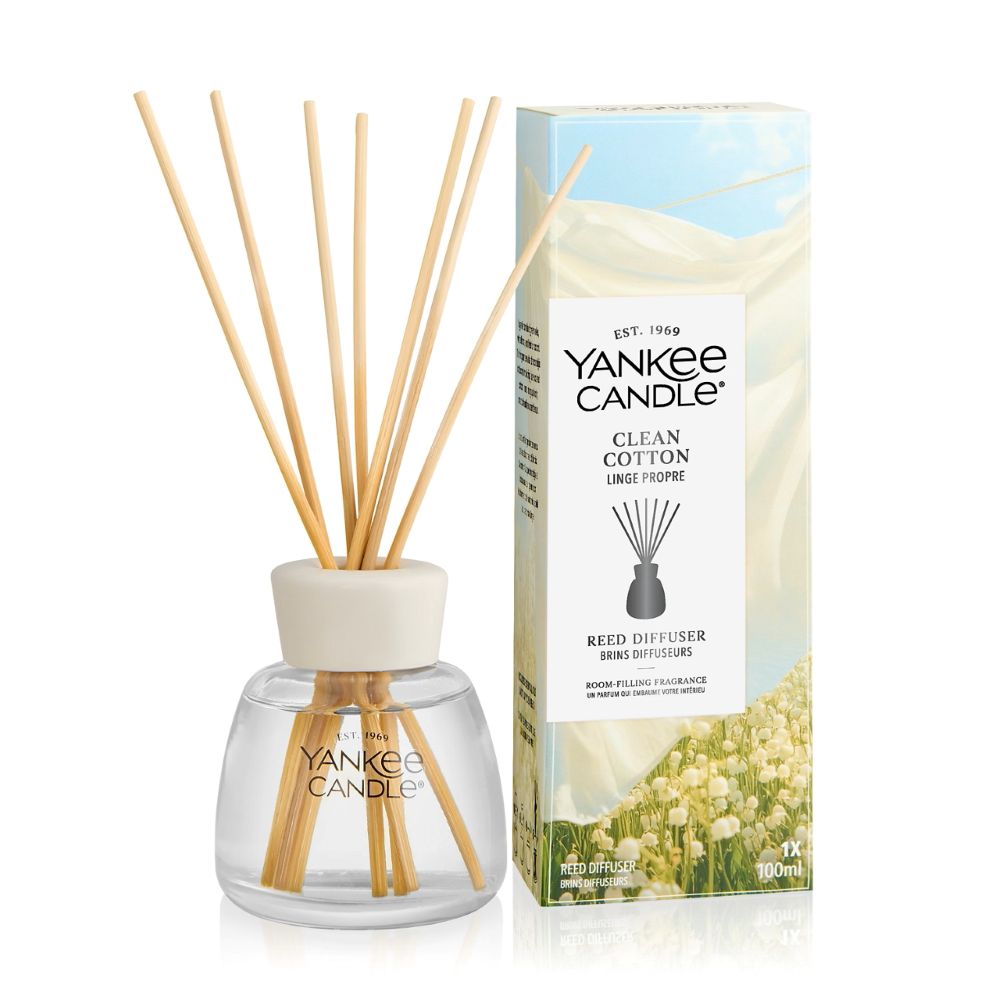 Yankee Candle reed diffuser 100ml Clean Cotton
