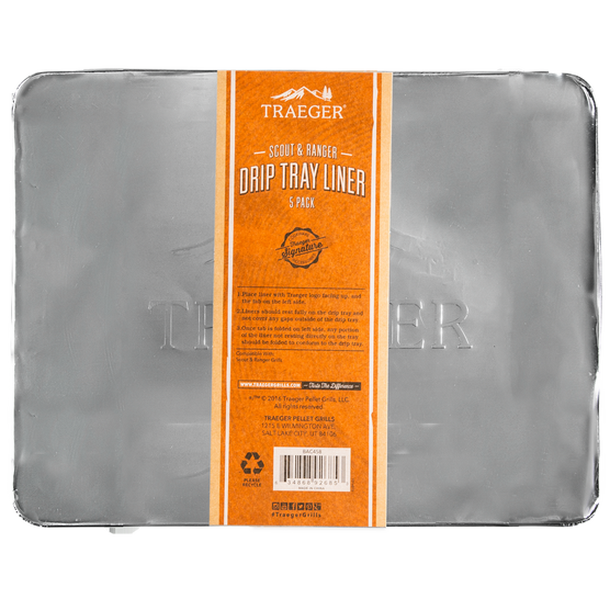Traeger drip tray liners — Ranger / Scout