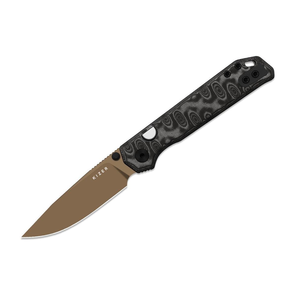 Kizer Begleiter 2.9 BD1N Vortex Micarta Sunset PVD Folding Knife