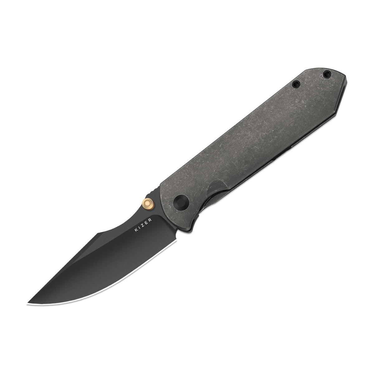 Kizer Harpoon Fold Titanium Frame Lock Knife