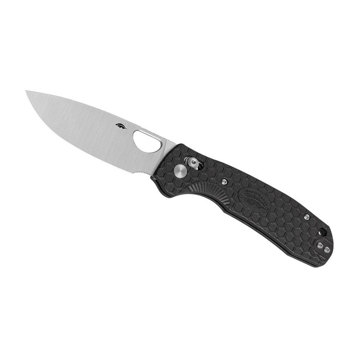 Honey Badger Cross-Bolt Drop-Point — Small Stonewash FRN