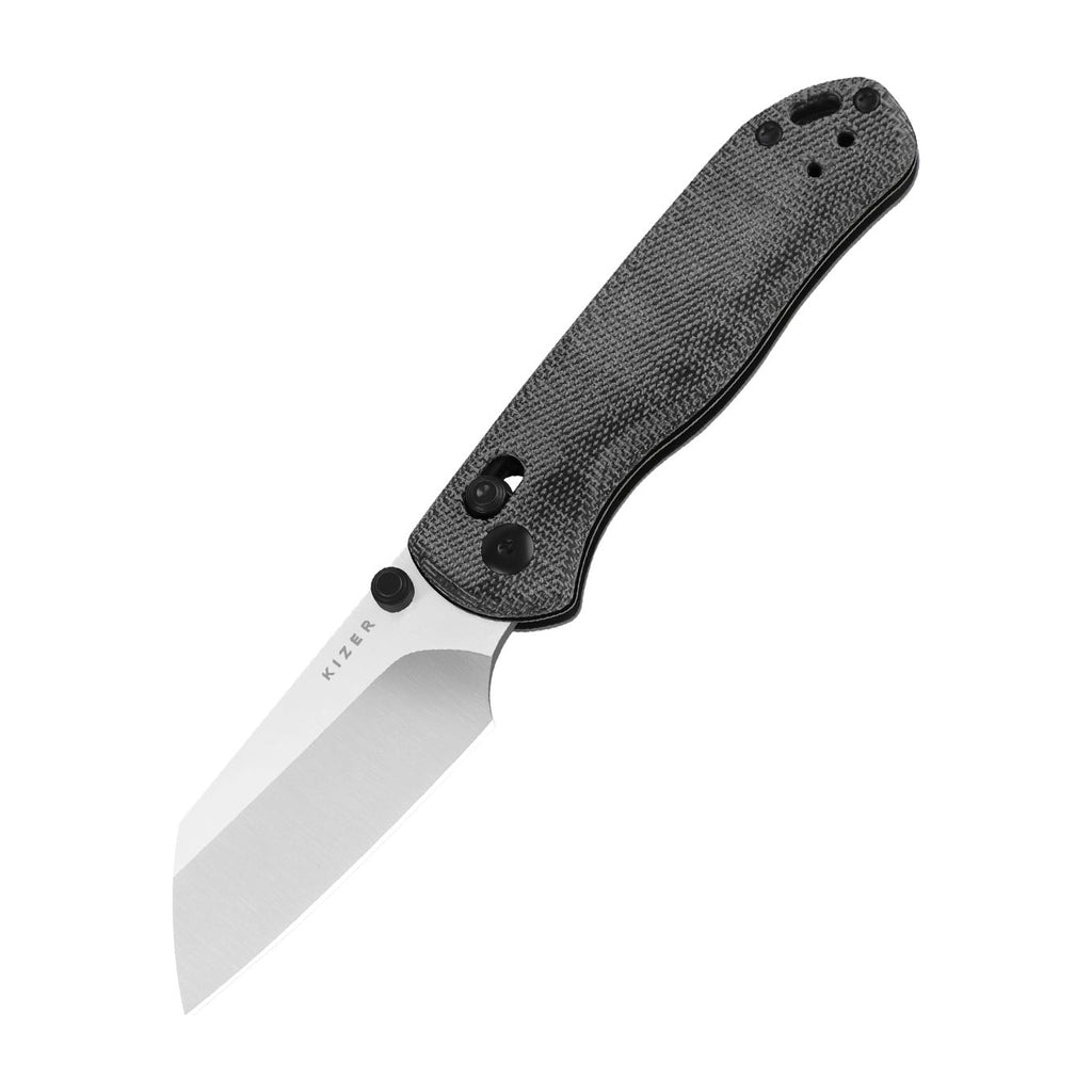 Kizer Drop Bear 2 Nitro-V Black Micarta Folding Knife