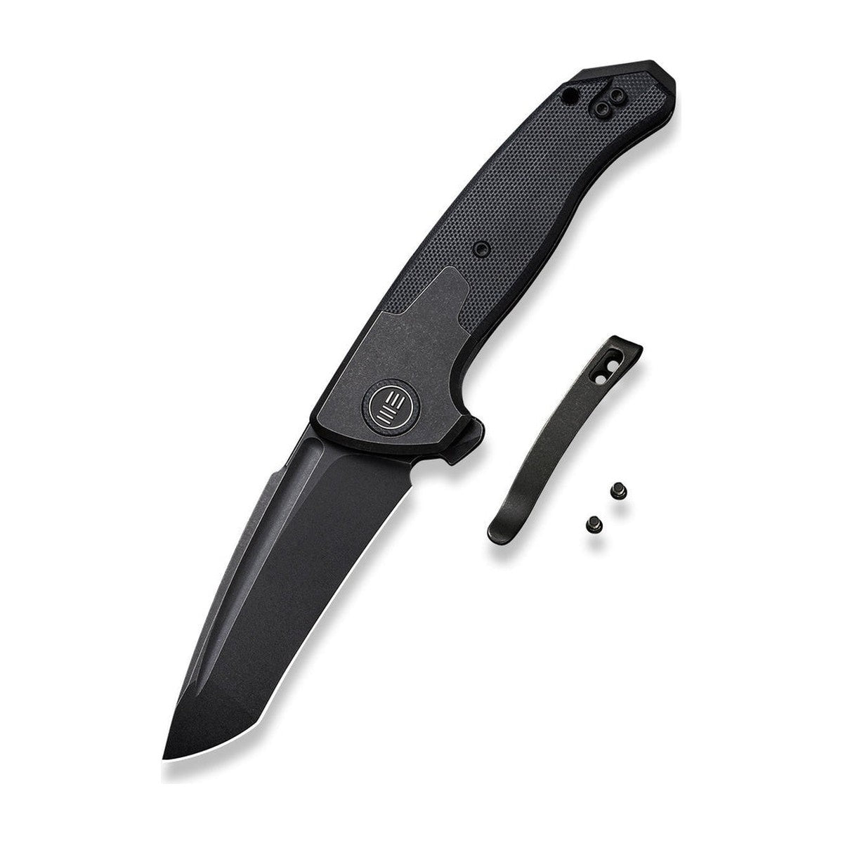 WE Press Check — Black Titanium & G10, Tanto