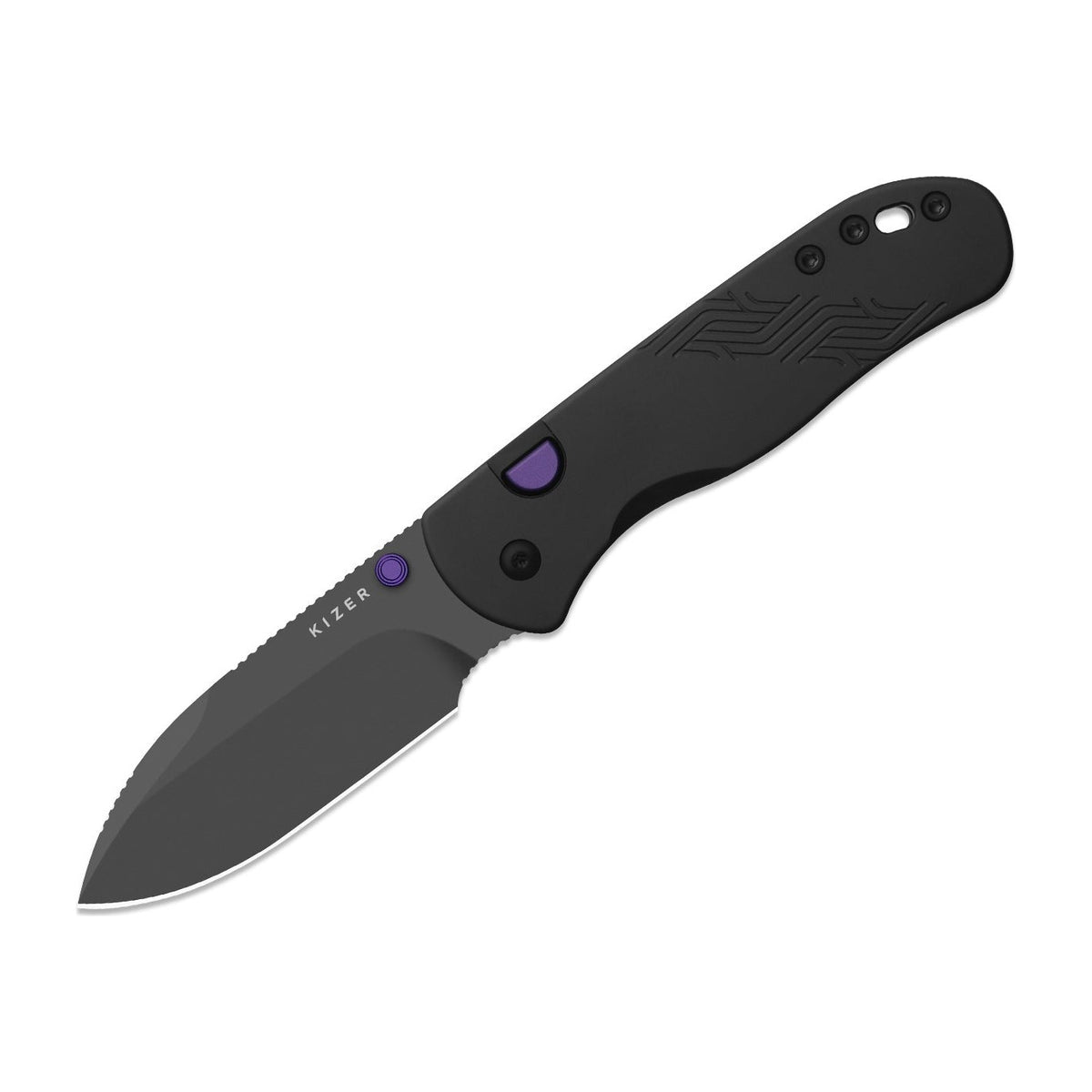 Kizer Drop Bear 292 AirTi M390 Black Gray PVD Folding Knife