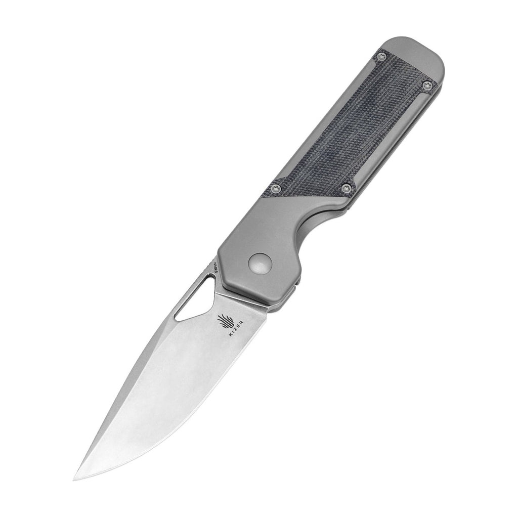 Kizer Militaw S35VN Titanium Micarta Folding Knife