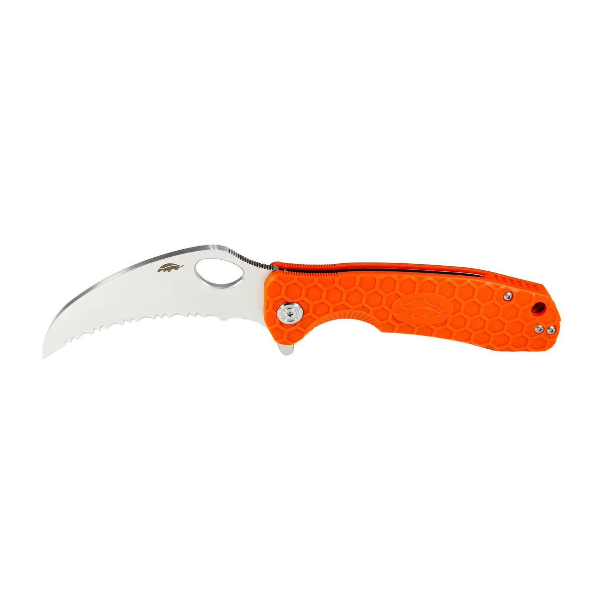 Honey Badger Claw — Large, Orange Serrated FRN