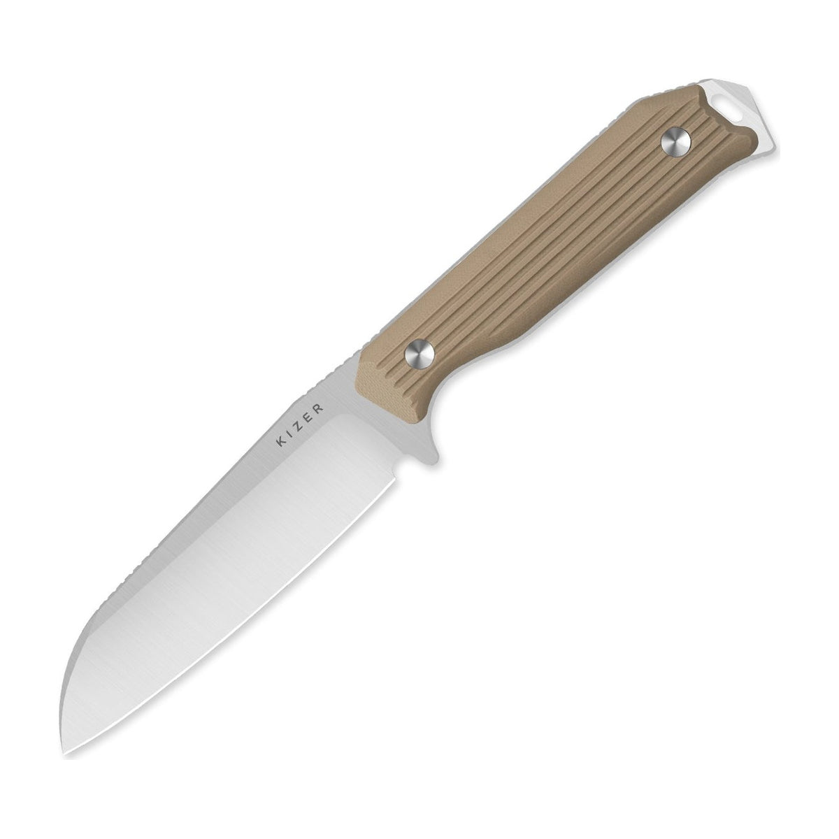 Kizer Begleiter Fix AEB-L Sheepsfoot Brown G10 Fixed Blade Knife