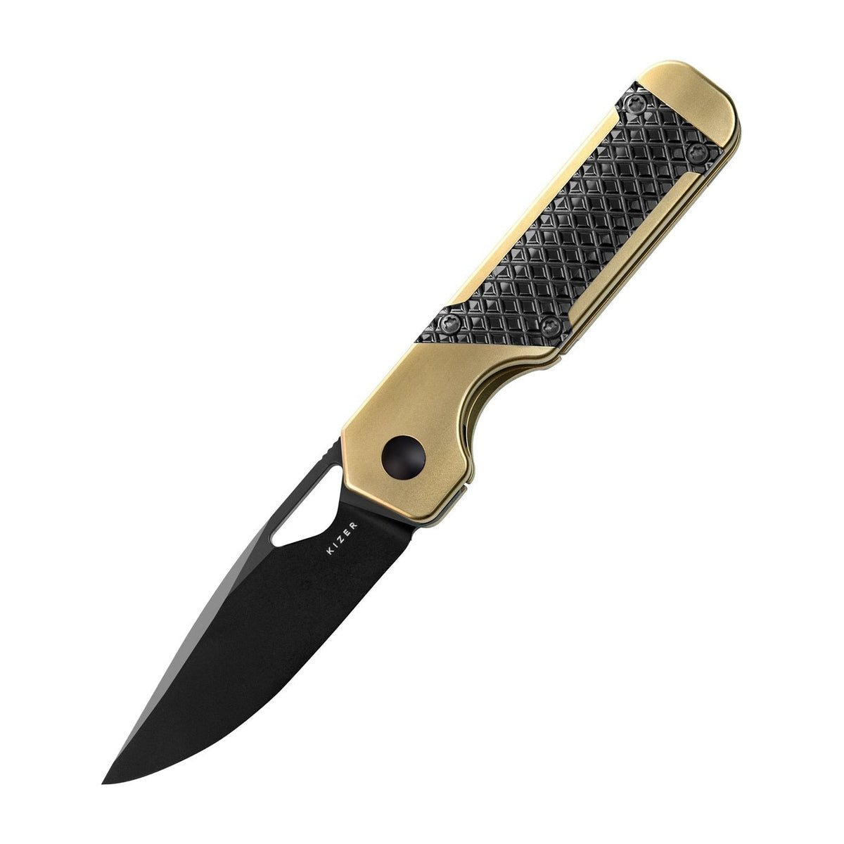 Kizer MiniMilitaw S45VN Titanium Zirconium Folding Knife