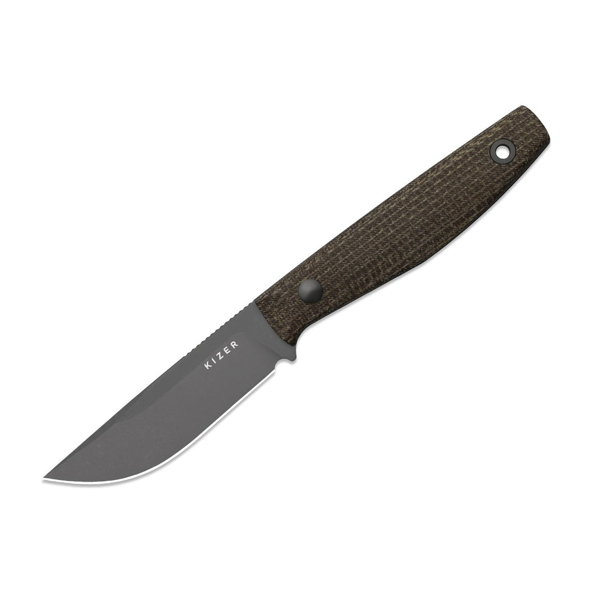 Kizer Dingo AEB-L Brown Micarta Fixed Blade Knife