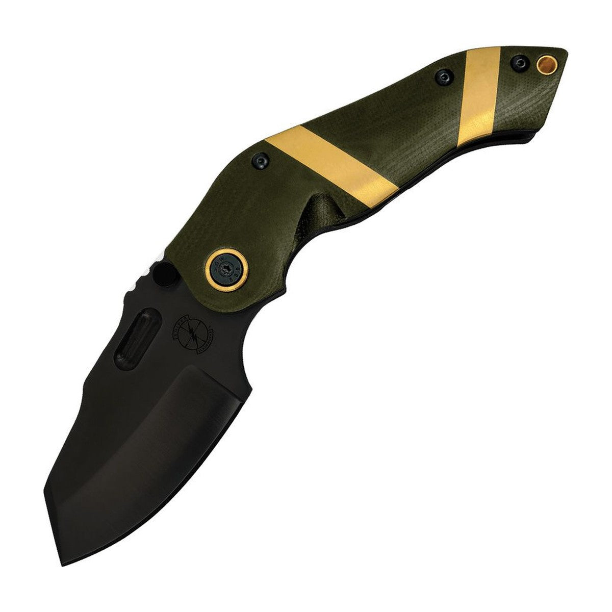 Sniper Bladeworks DMF — Frame Lock, CPM S35VN, OD Green G-10