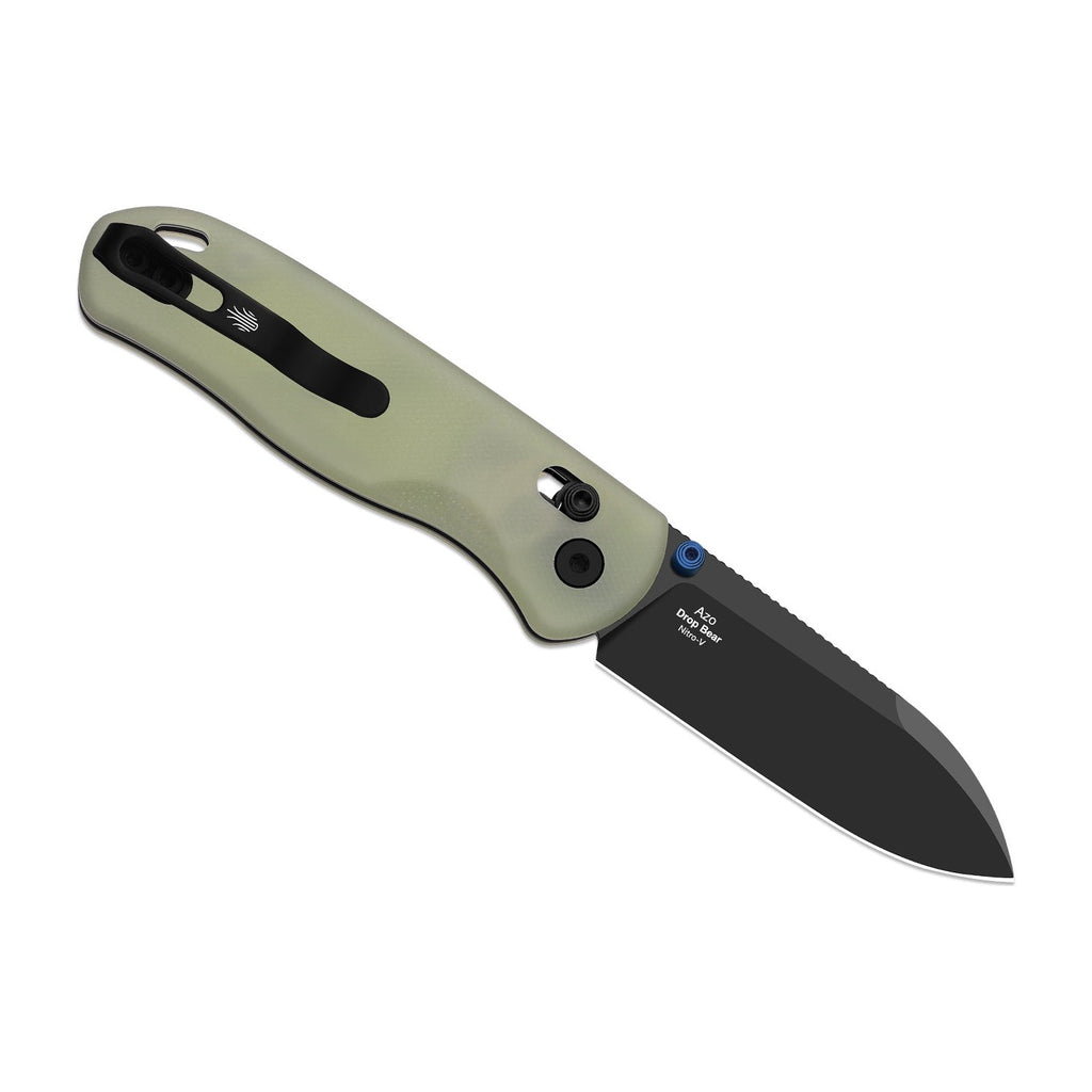 Kizer Drop Bear Nitro-V Green GID G10 Folding Knife