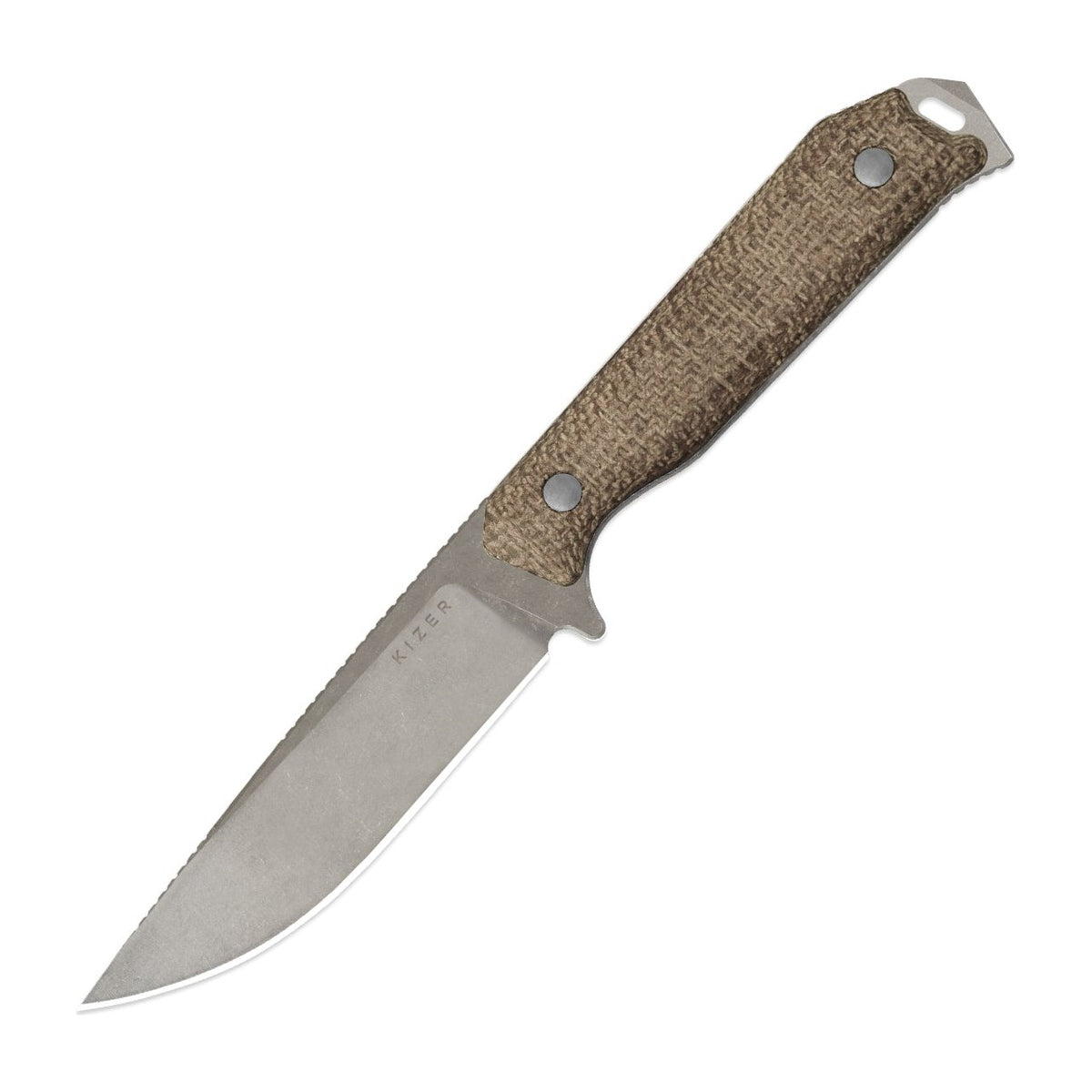 Kizer Begleiter Fix CPM-3V Burlap Micarta Fixed Blade Knife
