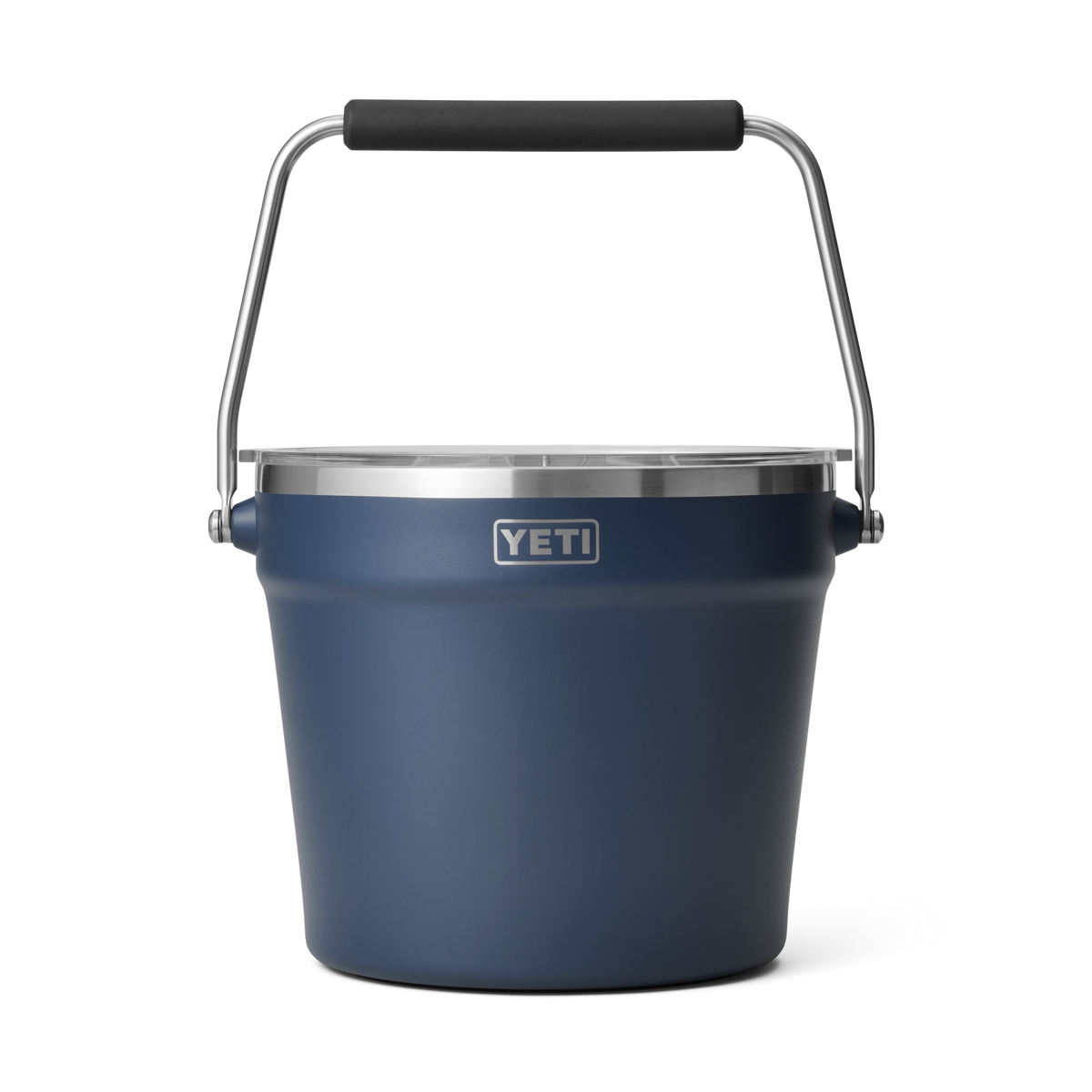 YETI Rambler 7.6L Beverage Bucket in Navy, front view