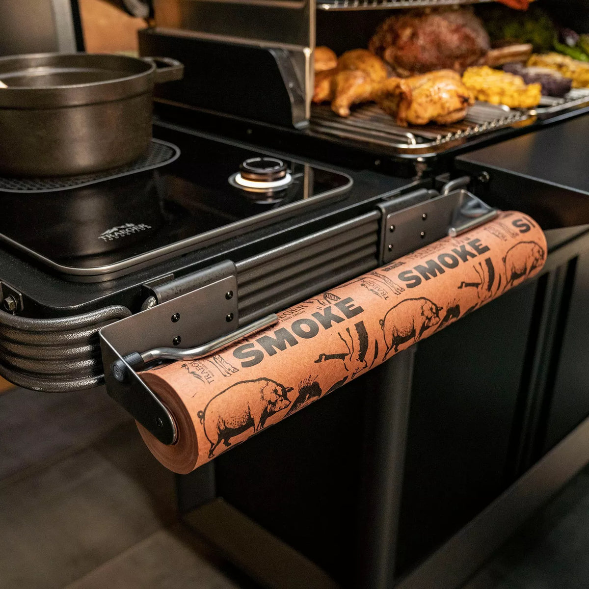 Traeger P.A.L. Roll Rack lifestyle