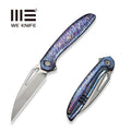 WE Tiercel titanium flipper knife, Flamed Titanium