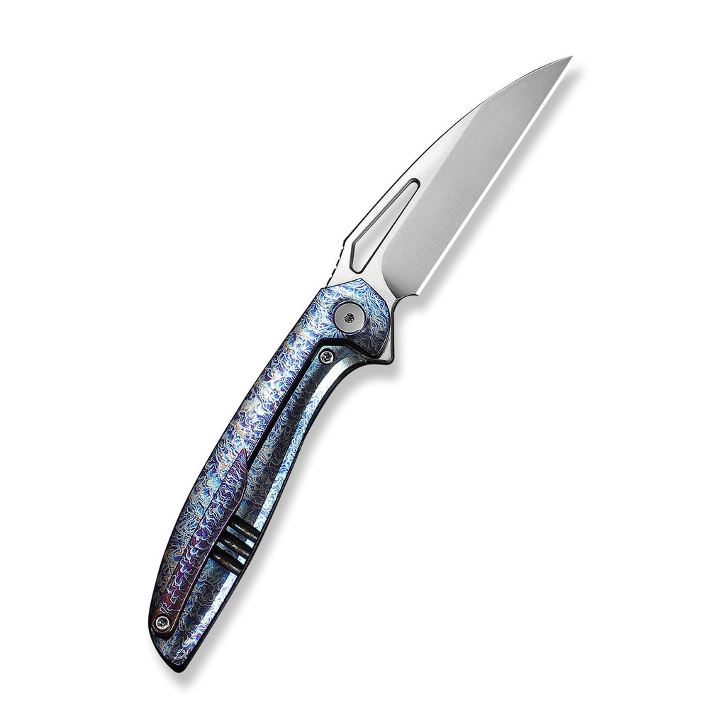 WE Tiercel titanium flipper knife, Flamed Titanium, view 2