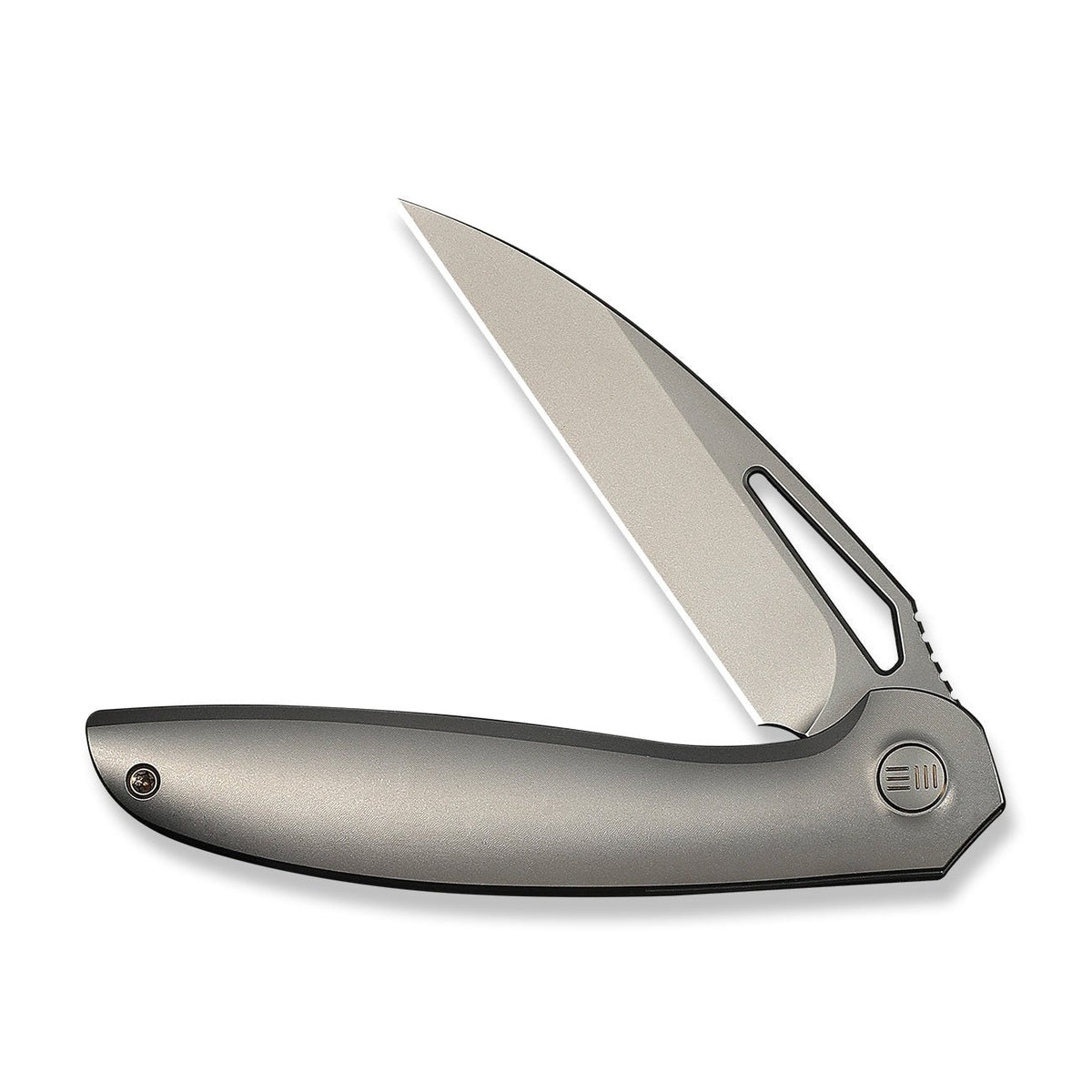 WE Tiercel titanium flipper knife, Grey Titanium, view 5