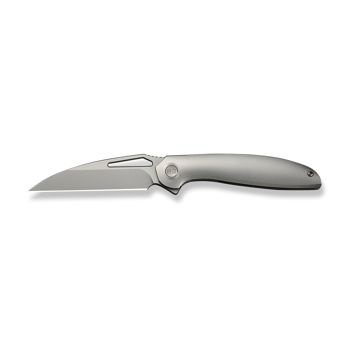 WE Tiercel titanium flipper knife, Grey Titanium, view 4